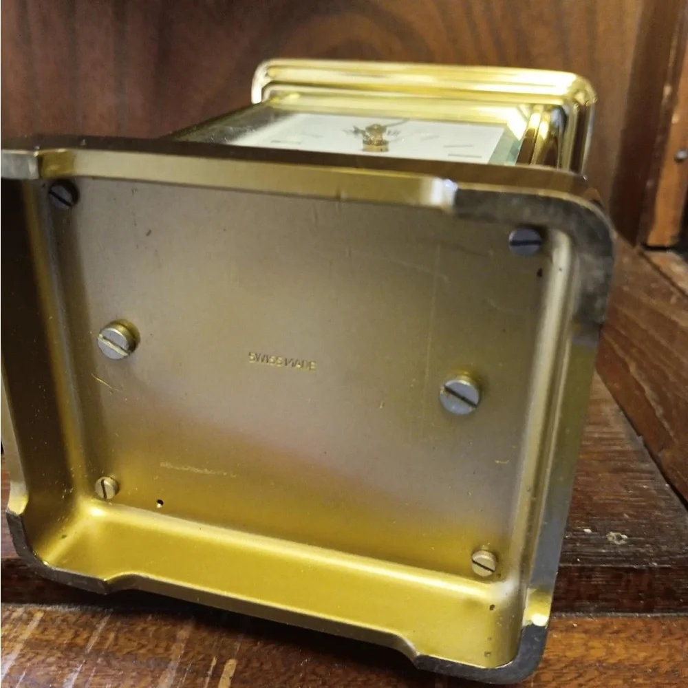 Brass and Bronze Carriage Clock - Gold and Brown